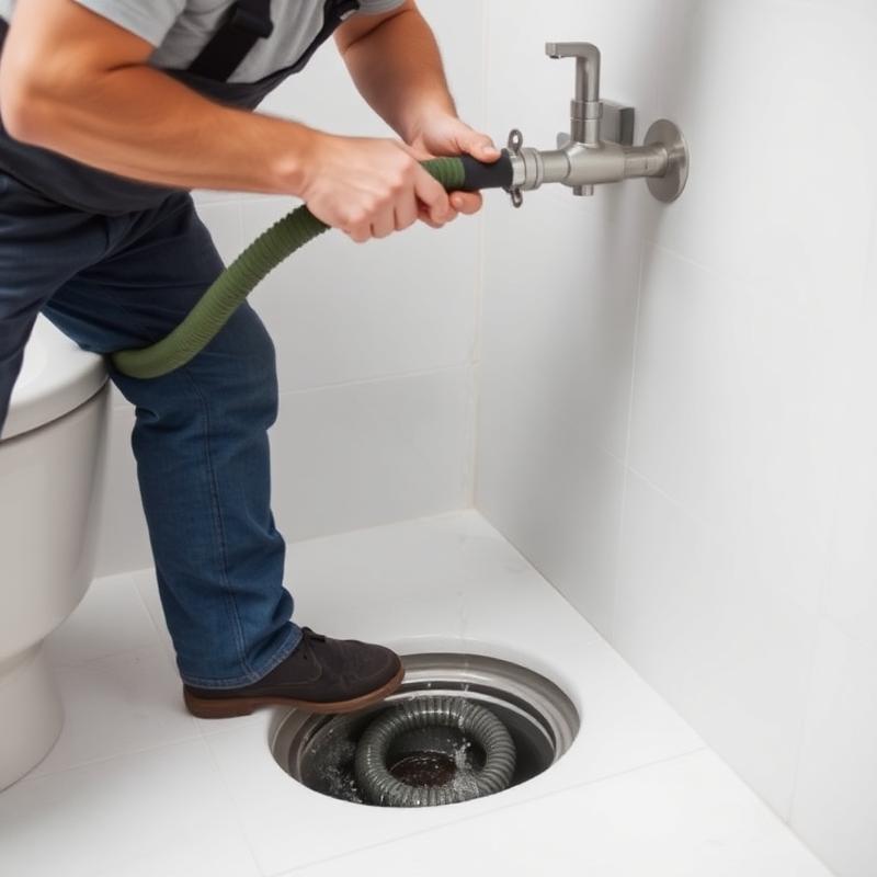 Drain Cleaning — Nyasha Solomon Plumbing project in Harare